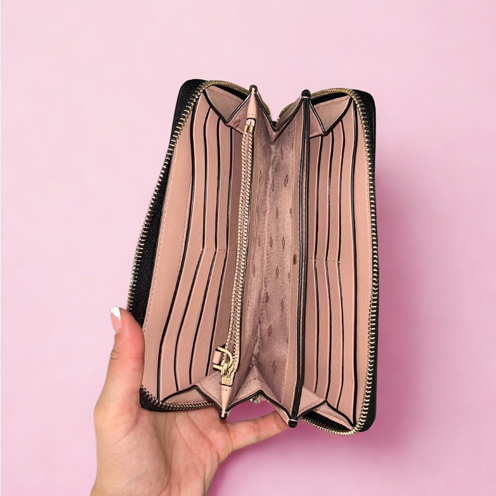 NWT Kate Spade New York | Black Zip-Around Wallet - Picture 7 of 14